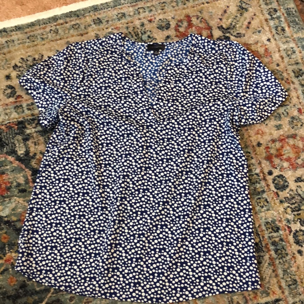 The Limited blue blouse